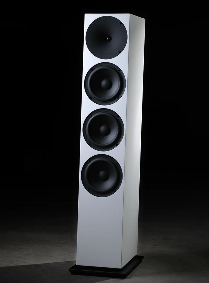 Buchardt Audio A700 LE brings Danish-built refinement to its active floorstander 4 A700 LE in a white finish