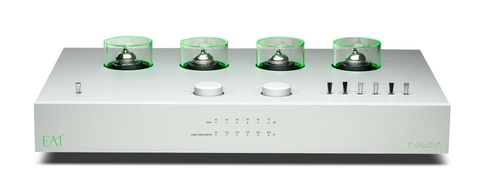 EAT E-Glo CB and E-Glo SB tube phono preamplifiers